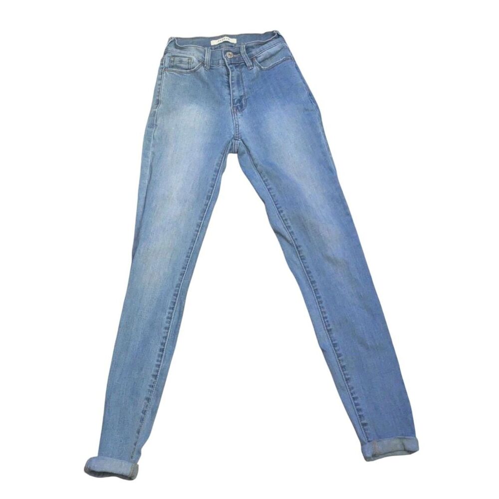 PACSUN High Rise Jeggings Size 22 W25 Light Wash Y2K Skinny Stretch Denim
